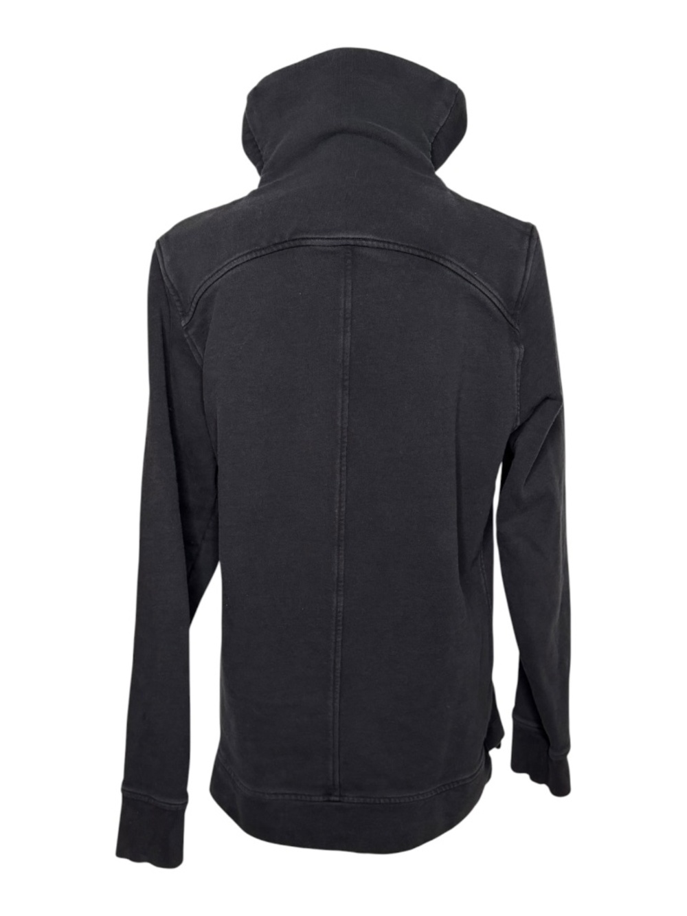 Lululemon Press Pause Pullover Sweatshirt Kangaroo Pocket Funnel Neck Black 10 View 5